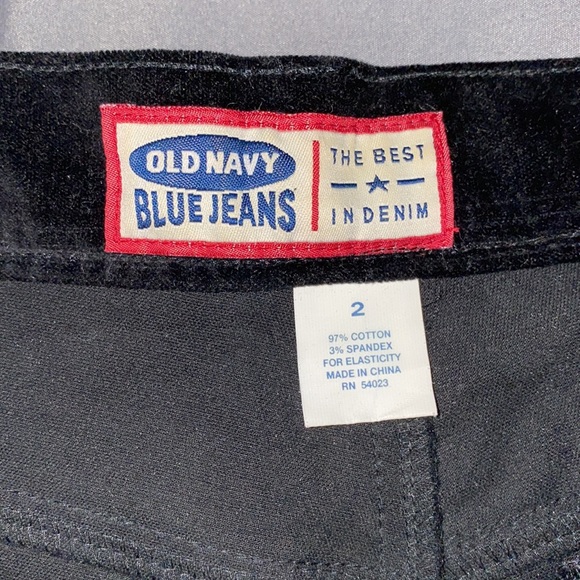 Old Navy Black Boot Cut Velvet Pants - Picture 2 of 6